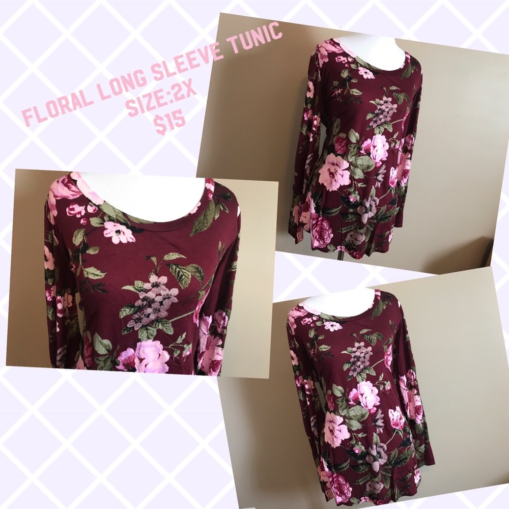 Long sleeve floral top